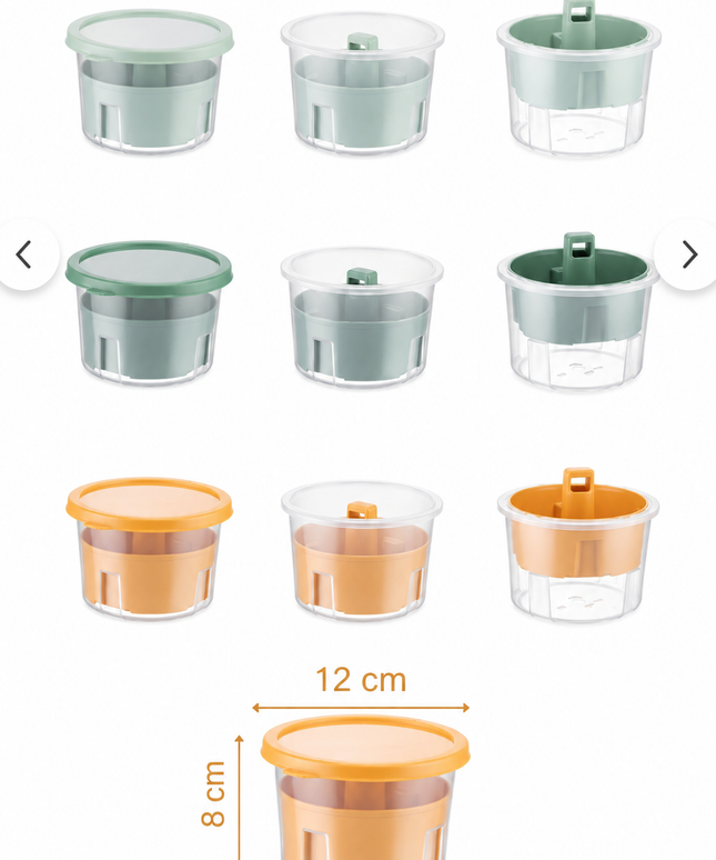 3 Pieces Mini Olive Pickle Cheese Storage Container Breakfast Presentation Bowl