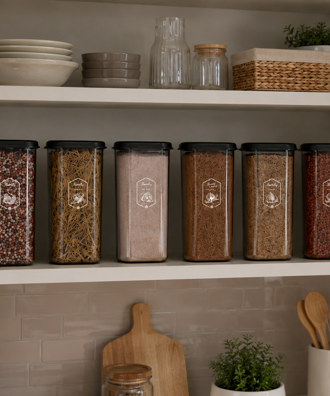 6-Piece Kitchen Storage Container Set – 1200 ML