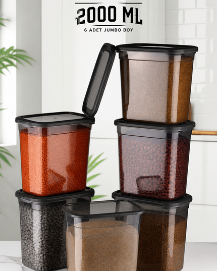 6-Piece 2000 ML Kitchen Storage Container