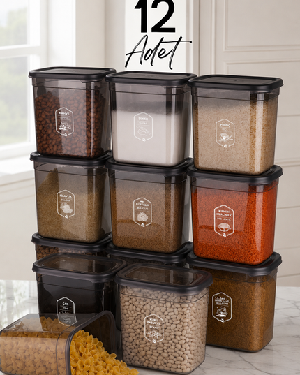 12-Piece 2000 ML Kitchen Storage Container