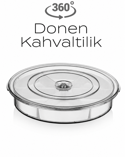 360° Rotating 6-Section Breakfast Tray
