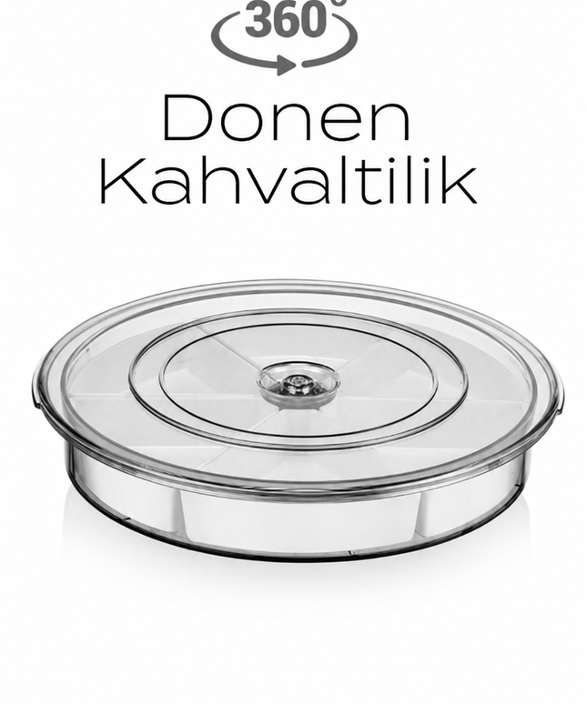 360° Rotating 6-Section Breakfast Tray