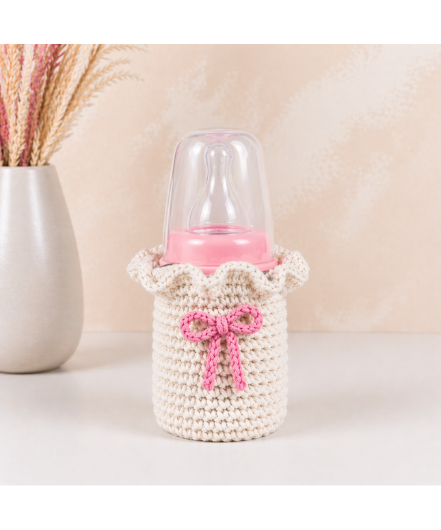 Baby Bottle 125ml with Soft Knitted Cover