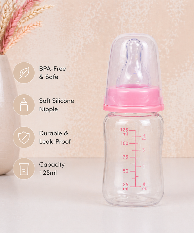 Baby Bottle 125ml with Soft Knitted Cover