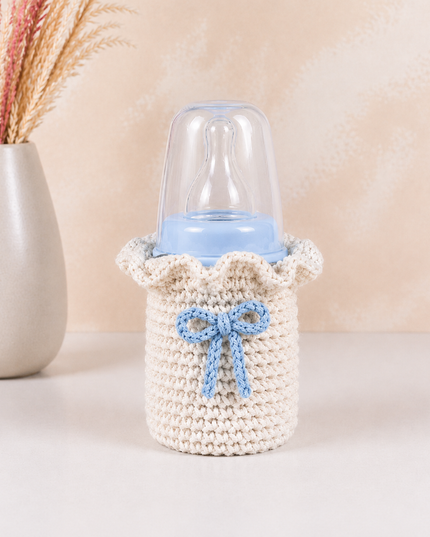 Baby Bottle 125ml with Soft Knitted Cover
