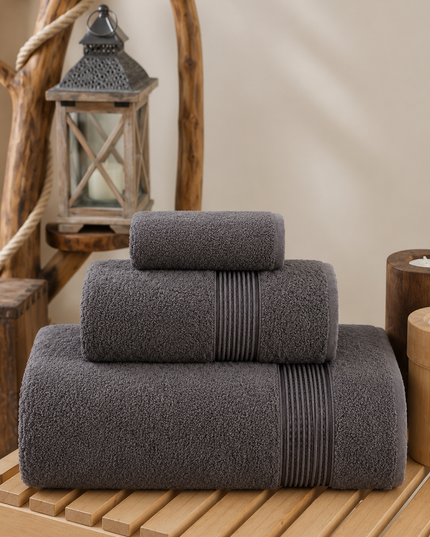 3-Piece Towel Set | Anthracite