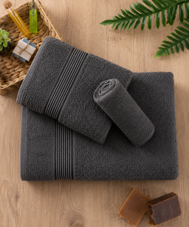 3-Piece Towel Set | Anthracite