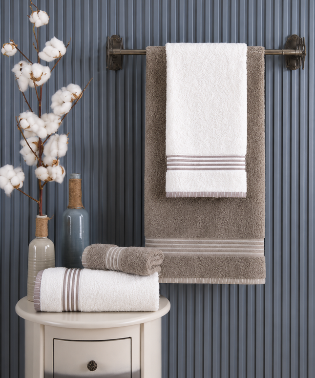 Oscar - Stone/Cream Towel Hammam Set