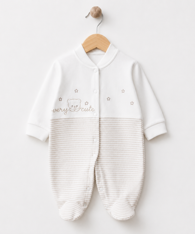 Newborn Sleepsuit - Starry Bear