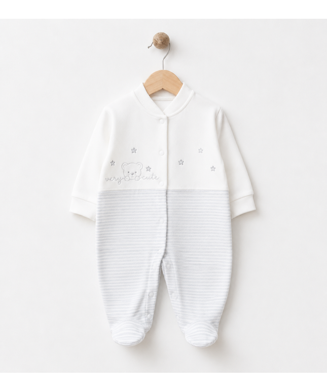 Newborn Sleepsuit - Starry Bear