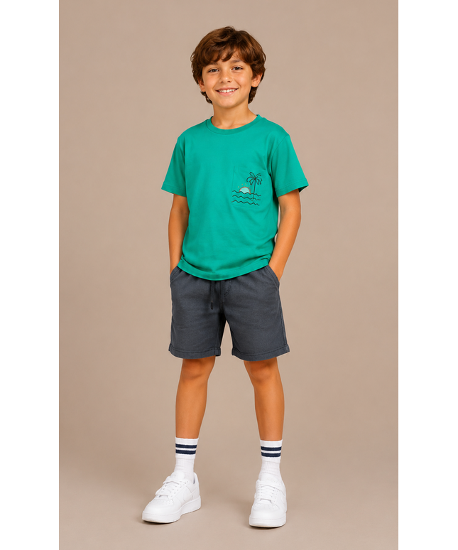 Boys Summer Casual Outfit Set – Premium Kids T-Shirt & Shorts Combo