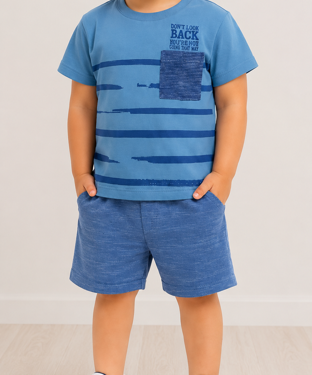Kids Casual Summer T-Shirt & Shorts Set – Soft Cotton Outfit Boys