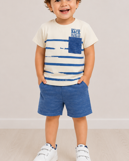 Kids Casual Summer T-Shirt & Shorts Set – Soft Cotton Outfit Boys